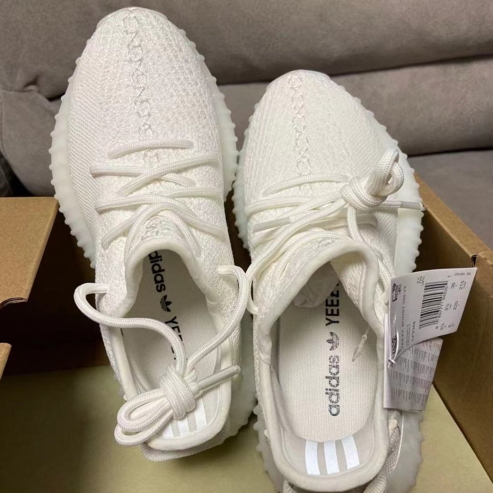 Yeezy Boost 350 V2 Women Shoes "Triple White" White Color women Size US 5